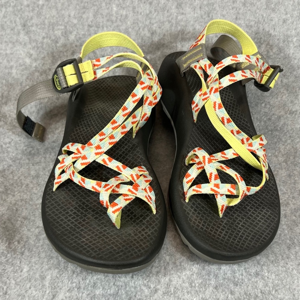 Chaco ZX 2 Sandals Womens 8 Black Outdoor J106122 Hiking Gorpcore Shoe Green